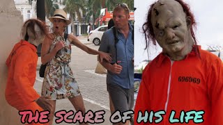 Everyone is scared by the man with the mask PART 1 [WRONG WAY PRANK]
