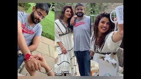 Priyanka Chopra Jonas Celebrates Raksha Bandhan With Brother Siddhartha After 5 Years#Shorts