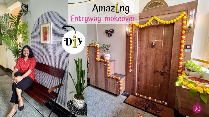 Entryway Makeover on a Budget | Home Entry Decoration Ideas - YouTube