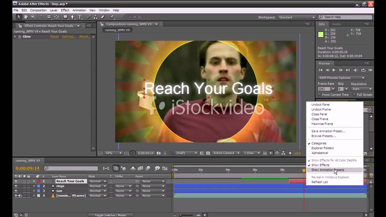 Adobe After Effects CS4 Training episode 4: Overview of workflow ...