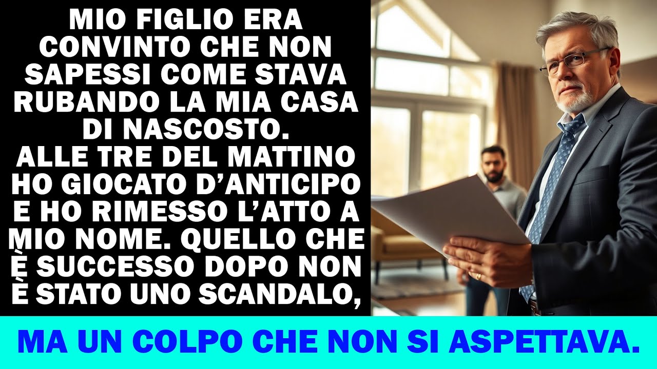 Mio figlio credeva non sapessi che mi stava rubando la casa. Alle 3 l’ho ripresa.