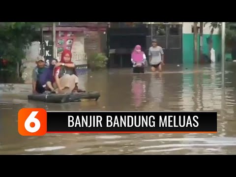 Banjir di Kabupaten Bandung Meluas, Ribuan Rumah Warga Terendam | Liputan 6