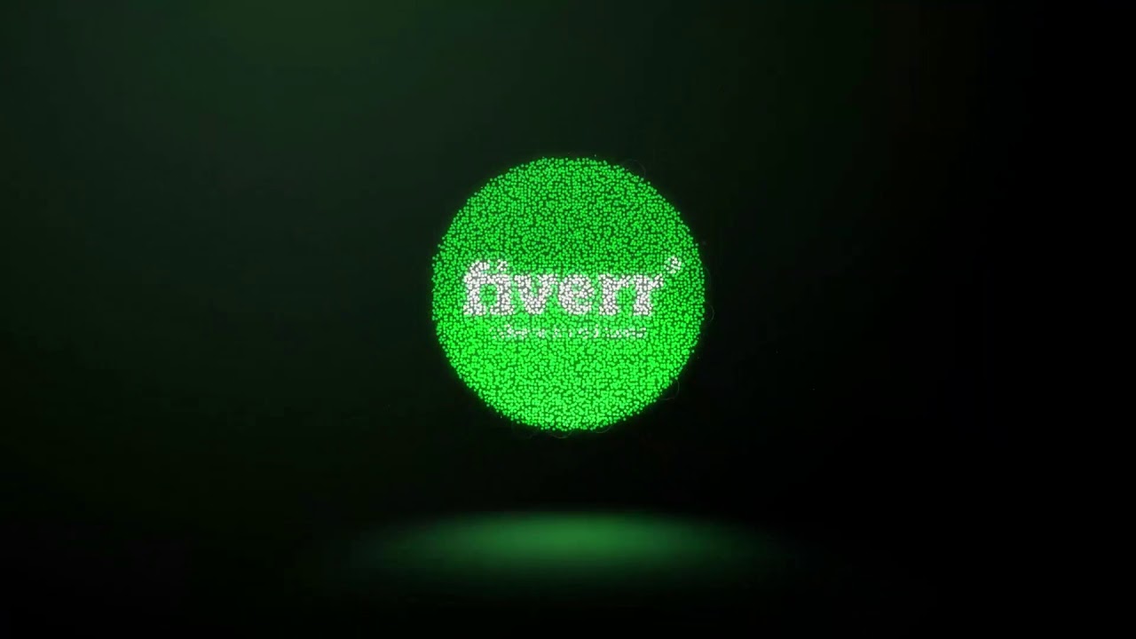 glowing dots logo reveal - YouTube