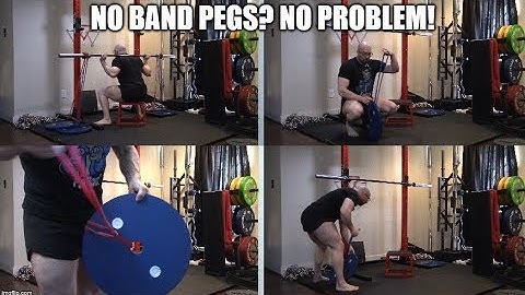 How To Set Up Bands For Barbell Squats WITHOUT Attachments On Your Power Rack