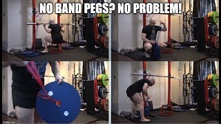 How To Set Up Bands For Barbell Squats WITHOUT Attachments On Your Power Rack