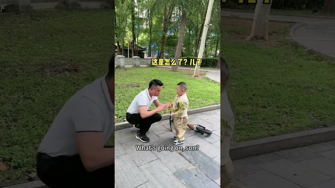 Munchkin Knocks Over Dad Fake Cries Funny Baby Cute Cutebaby Comedy Funnybaby Memes Smile