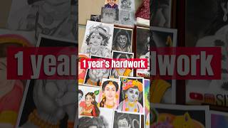 1Year’s hardwork😥 #sketch #art #artist #digitalart #visualart #shortsindia #shortfeed #ytshorts #yt