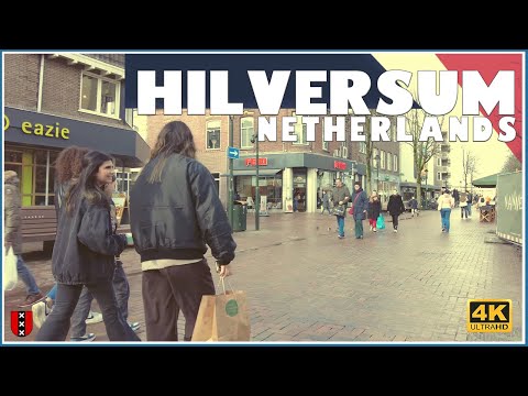 Walking Tour in Hilversum - Netherlands / Media City 2023 - 4k