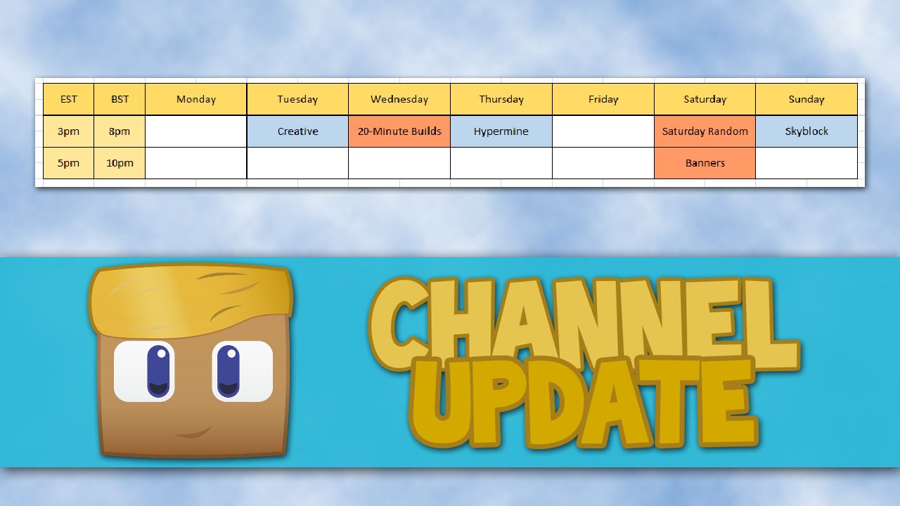 The New Channel Schedule (Channel Update)