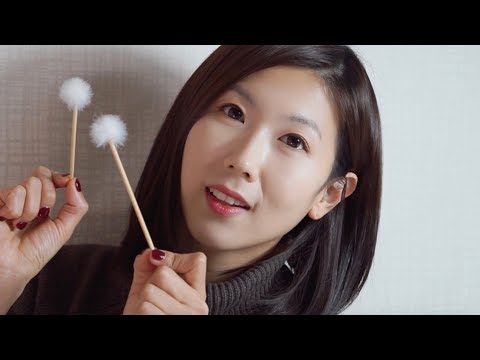 [ASMR] 자극적인 솜털 귀청소 | 귀청소 연습 | 솜털귀이개 | Ear cleaning