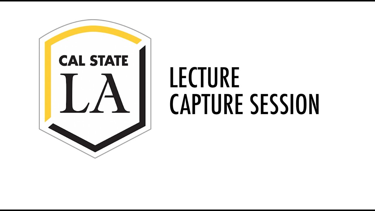 Lecture Capture Session