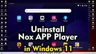 How to Uninstall Nox APP Player on Windows 11