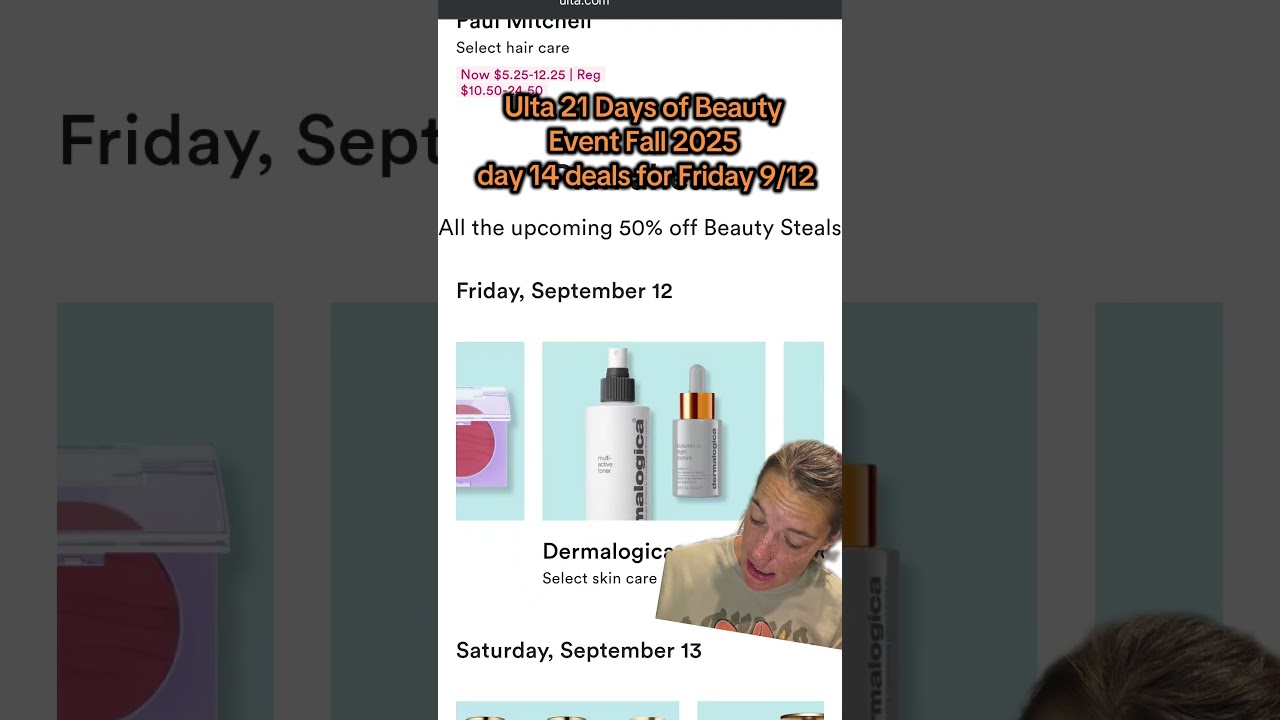 Ulta 21 Days of Beauty Event Fall 2025 day 14 of deals for 9/12! 