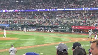 Aaron Judge sharp single vs Jacob DeGrom 4/28/26 Texas Rangers vs New York Yankees 