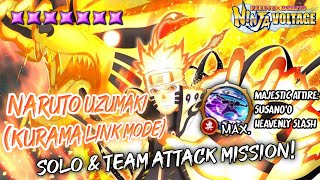 Naruto Uzumaki (Kurama Link Mode) | Solo \& Team Attack Mission (Request) | Nxb Nv