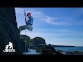 How to pass a knot when abseiling / rappelling and lowering - Climbing how to with a rescue slant...