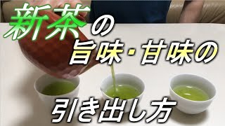茶師流　新茶のおいしい淹れ方　～新茶の旨味・甘味の引き出し方～