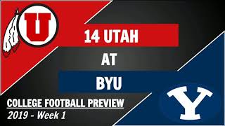 Utah vs BYU Football Preview - Week 1 College Football Predictions