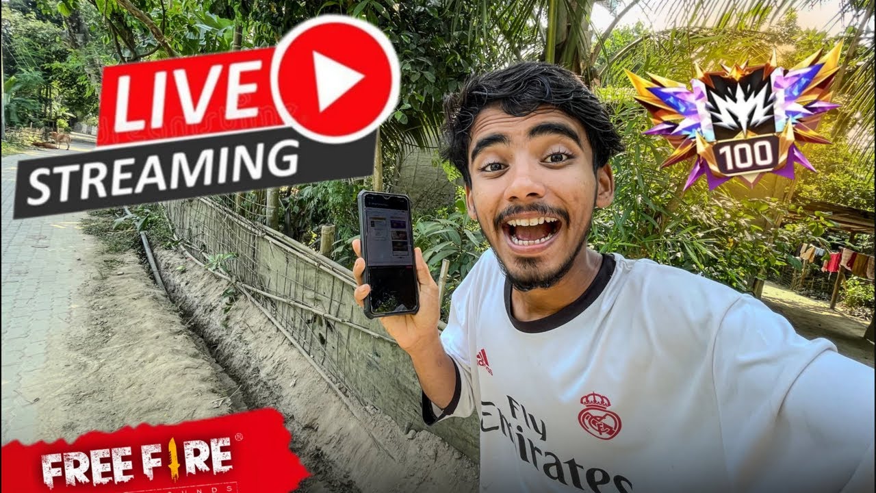 আহক Free Fire খেলো - Vlogger Krishna ON Live 🔴