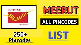 Pin Code List of Meerut City in Uttar Pradesh State | Post Offices Details of Meerut District in UP