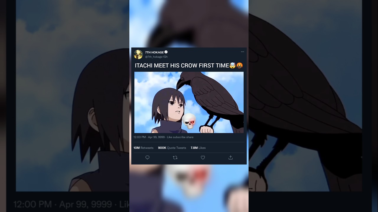 ITACHI FIRST APPEARANCE HIS CROW🤯🤬 