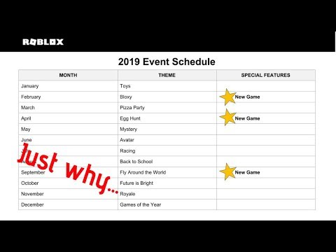 Roblox 2019 Events Will Suck Youtube - roblox event calendar 2019