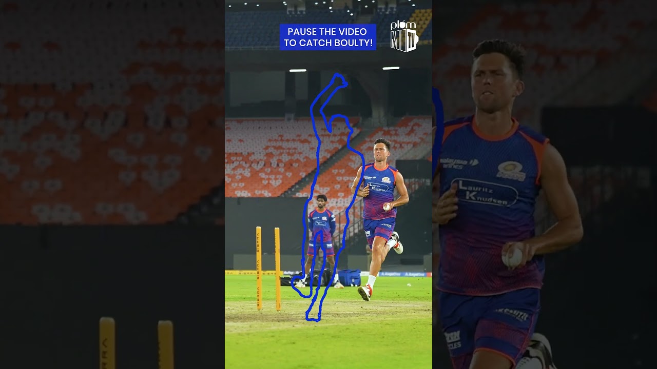 Think you're quick? Boult disagrees 😂 | #MumbaiIndians #OneFamily