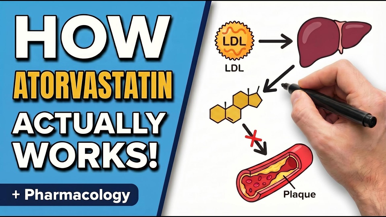 Atorvastatin in 10 Minutes: Mechanism, Dosing, Side Effects & Clinical ...