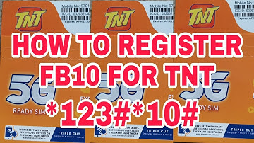 HOW TO REGISTER FB10 FOR TNT | 3 STEPS #indaygargar