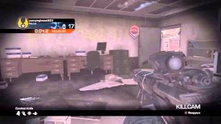 Call of duty ghost has aids just watch this knife through a wall :@