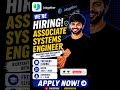 🚀 Jobgether is Hiring Associate Systems Engineers!|Freshers Eligible | 2024-2026 Batch | Apply Now