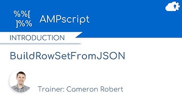 AMPscript BuildRowSetFromJSON Function in Salesforce Marketing Cloud