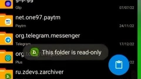 ZArchiver Fix This folder is read only problem | This folder is read only ZArchiver | folder is read