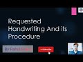 How to take requested handwriting sample/Exampler | B.Sc/M.Sc | UGC-NET | Mad Forensics 