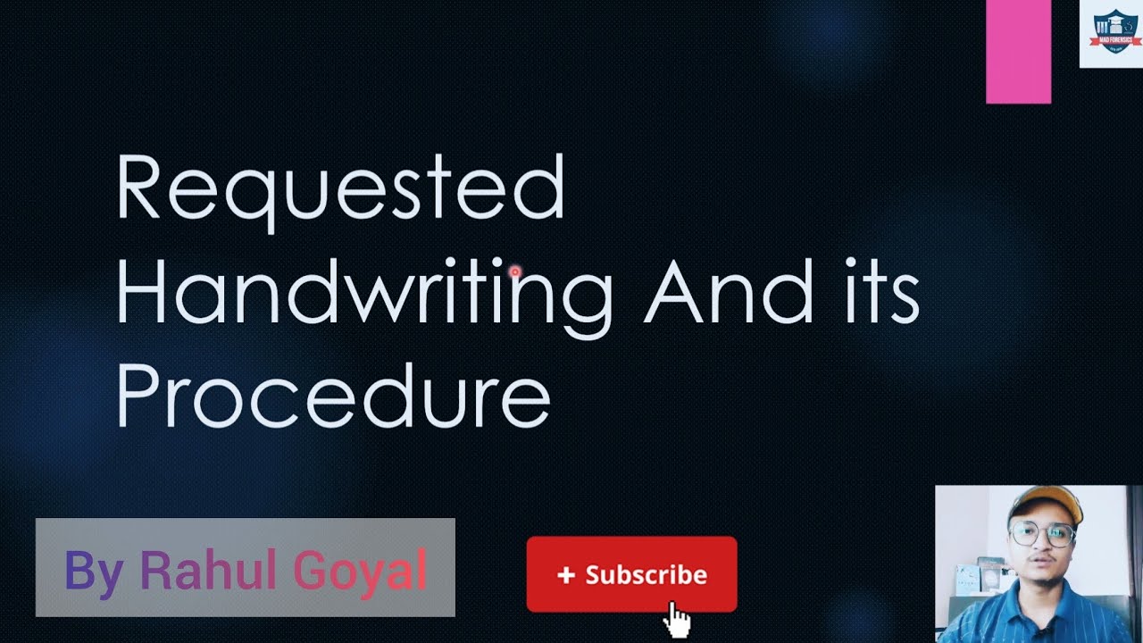 How to take requested handwriting sample/Exampler | B.Sc/M.Sc | UGC-NET | Mad Forensics 