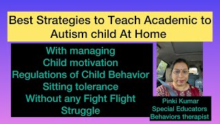 Best Strategies to teach Academics to Autism child at home #autism #asd #autistic #adhd