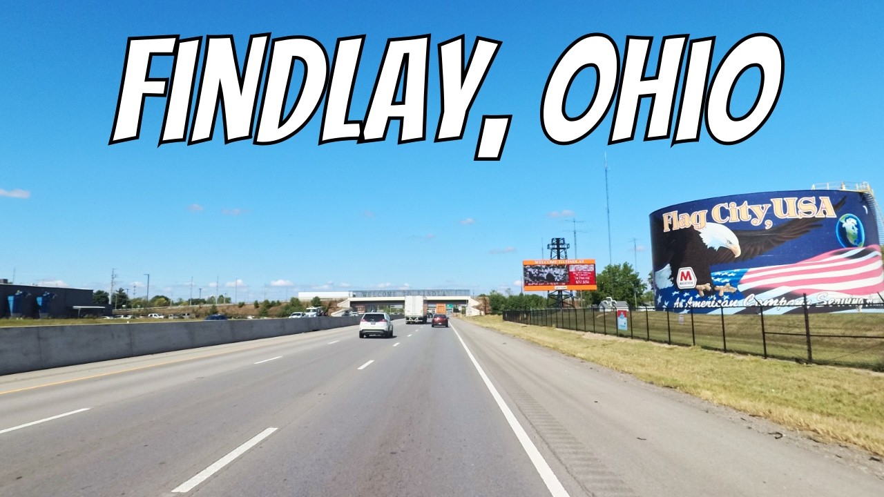 Findlay, Ohio! Drive with me through an Ohio town!