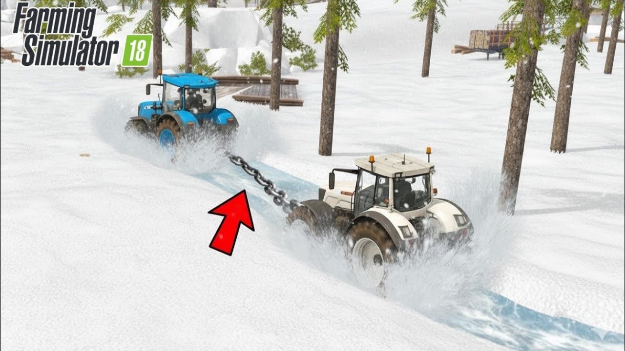 🎮❄️ Farming Simulator 18 WINTER MOD | Gundam Spraying & Cutting Epic Gameplay! 🤖🚜🌨️
