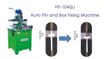 HY-104QJ Auto metal zipper pin and box fixing machine # metal zipper machine