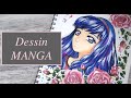 【SPEED DRAWING| Galaxy】 Dessin manga avec copic ciao| コピックでのスケッチ活動