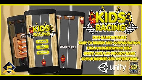 Kids Motor Racing LTS UNITY + Admob (KIDS GAME) + EASY RESKIN UNITY Sell Source Code Download