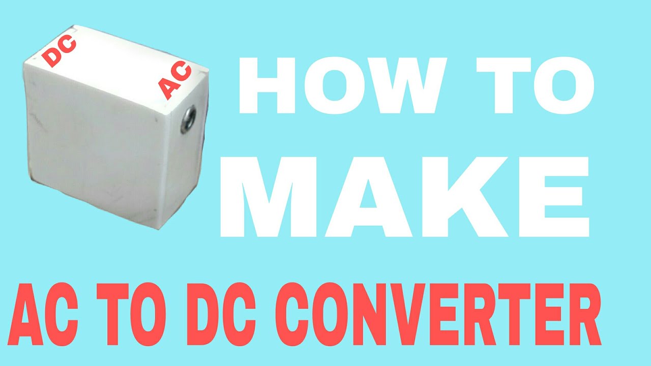 how to make 12v AC to DC converter - YouTube