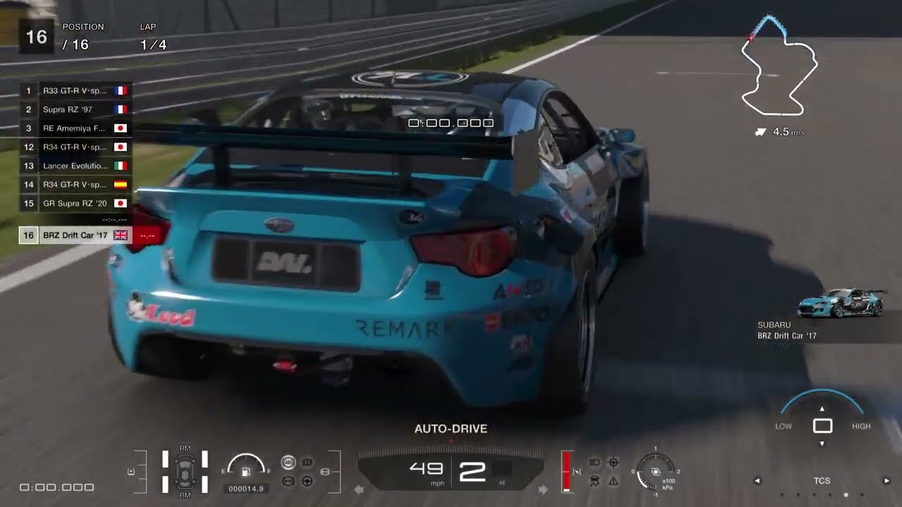 Gran Turismo 7 Subaru BRZ Drift Car '17 700PP Tune / Setup (Update 1.35)