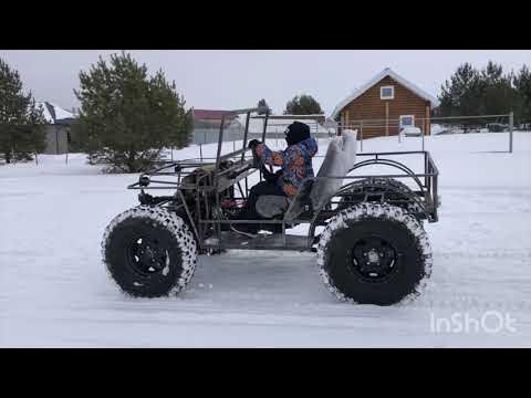 Самодельный электрический джип (первый выезд). - YouTube