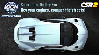 CSR2 | ☆ICON SERIES☆ | DUALITY EVO CUP ✔️ | Bugatti Chiron Pur Sport 🟡 & Bugatti Divo 🟣 | Race: 1-20