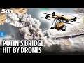 Moment British drones ‘destroy Russian-held bridge’ in first-of-its-kind Ukraine operation