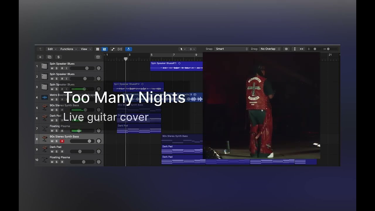 "I Came To Goon" Too Many Nights (live guitar cover)