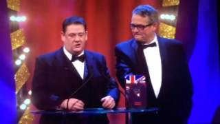 Johnny Vegas at the British Comedy Awards 2013 what a legend