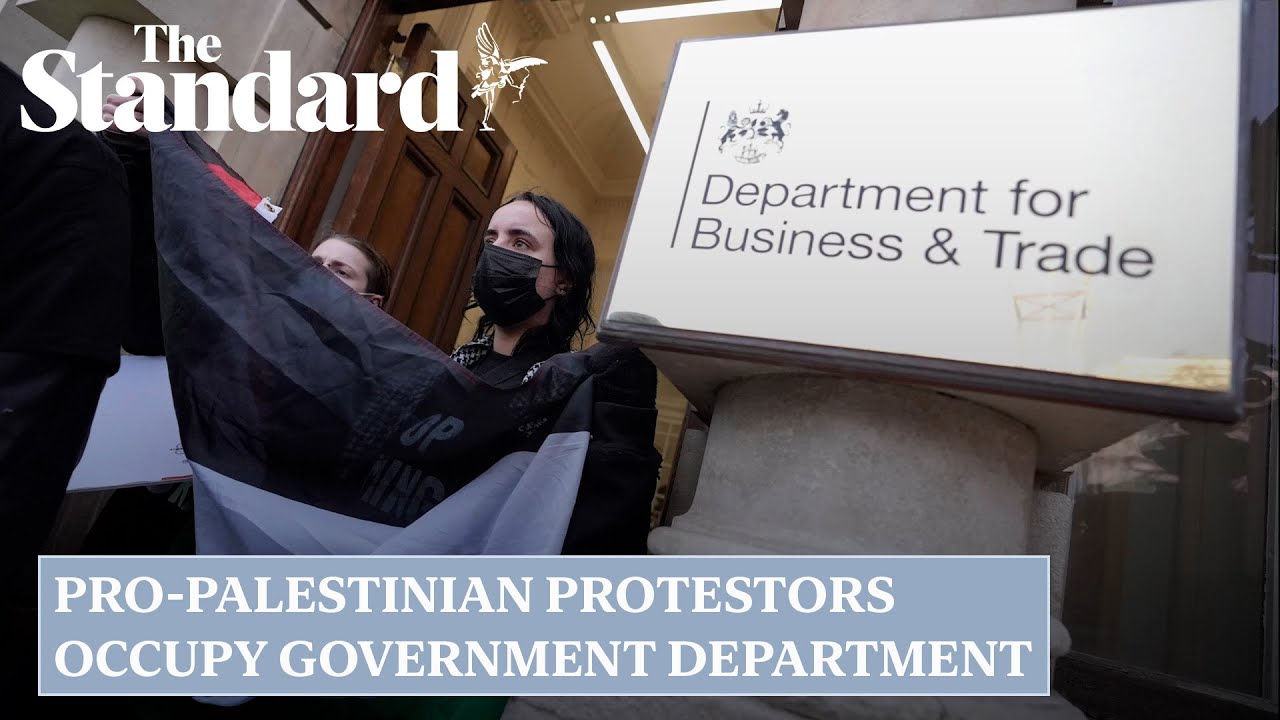 Pro-Palestine protesters occupy Government department over ‘arming of Israel’