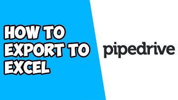 How to Export into XLS (Excel) in Pipedrive 2022